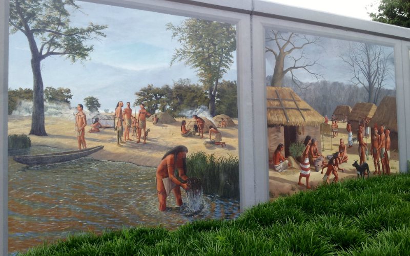 Floodwall murals in Paducah, KY